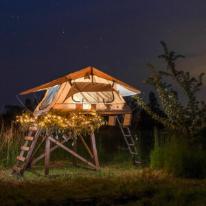 Außergewöhnlich Übernachten im Dachzelt Sandsted für 2