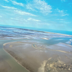 Tragschrauber Flug Nordsee Inseln