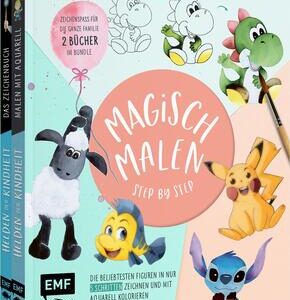 Magisch malen Step by Step - Die beliebtesten Figuren aus TV und Kino in nur 5 Schritten zeichnen und mit Aquarell kolorieren