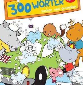 300 Wörter suchen und ausmalen - Autowaschen