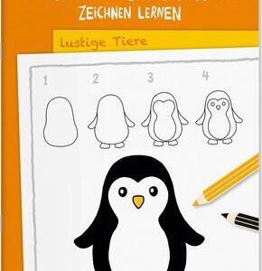 Schritt für Schritt Zeichnen lernen Lustige Tiere
