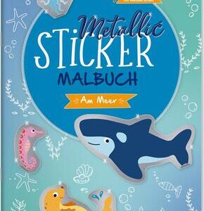 Metallic-Sticker Malbuch. Am Meer