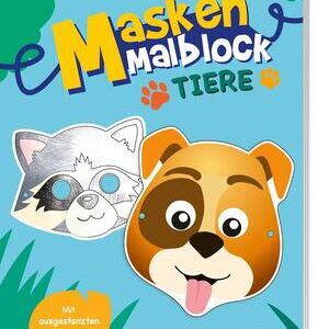 Masken-Malblock.Tiere
