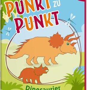 Total bunt von Punkt zu Punkt. Dinosaurier. Von 1 bis 100