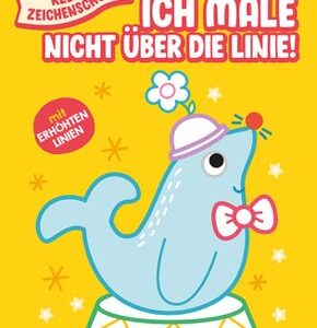 Kleine Zeichenschule - Ich male nicht über die Linie (gelb)