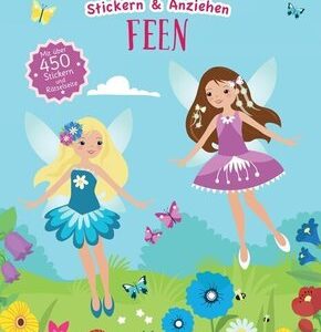 Feen Stickerbuch (Anziehpuppen, Anziehpuppen-Sticker), m. 1 Beilage