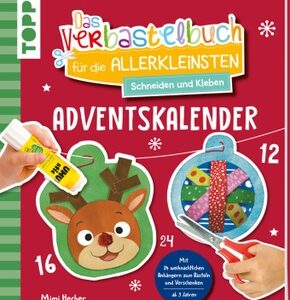 Das Adventskalender-Verbastelbuch für die Allerkleinsten. Schneiden und Kleben. Weihnachtskugeln.