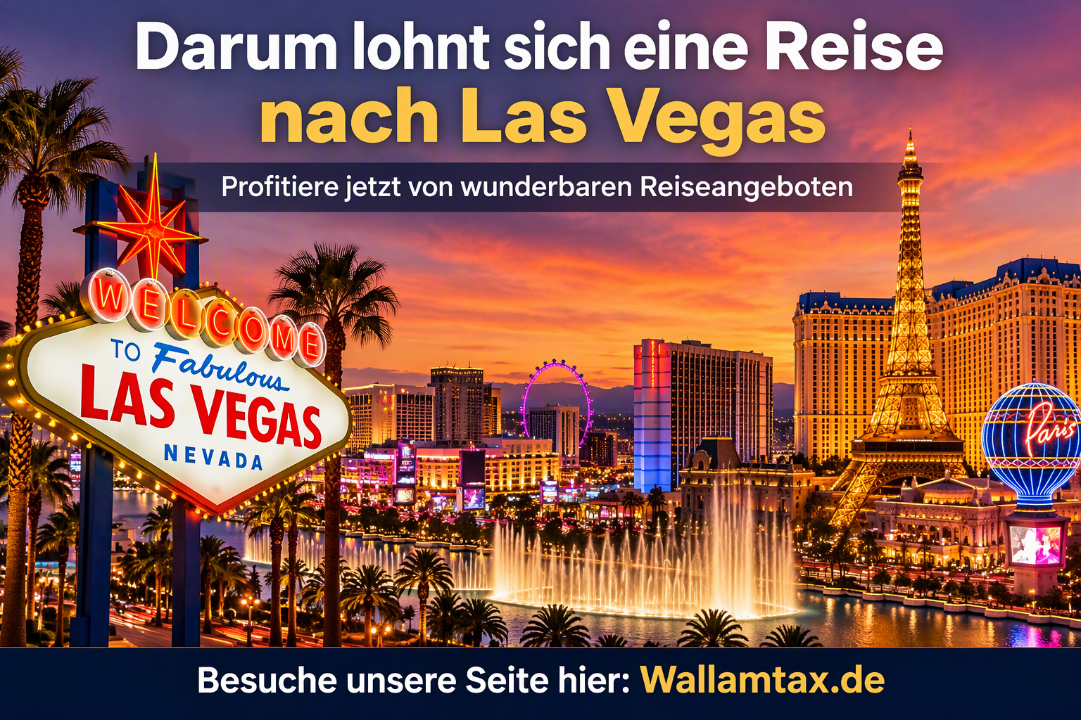 Las Vegas - schlafen kannst Du, wenn Du wieder zu Hause bist