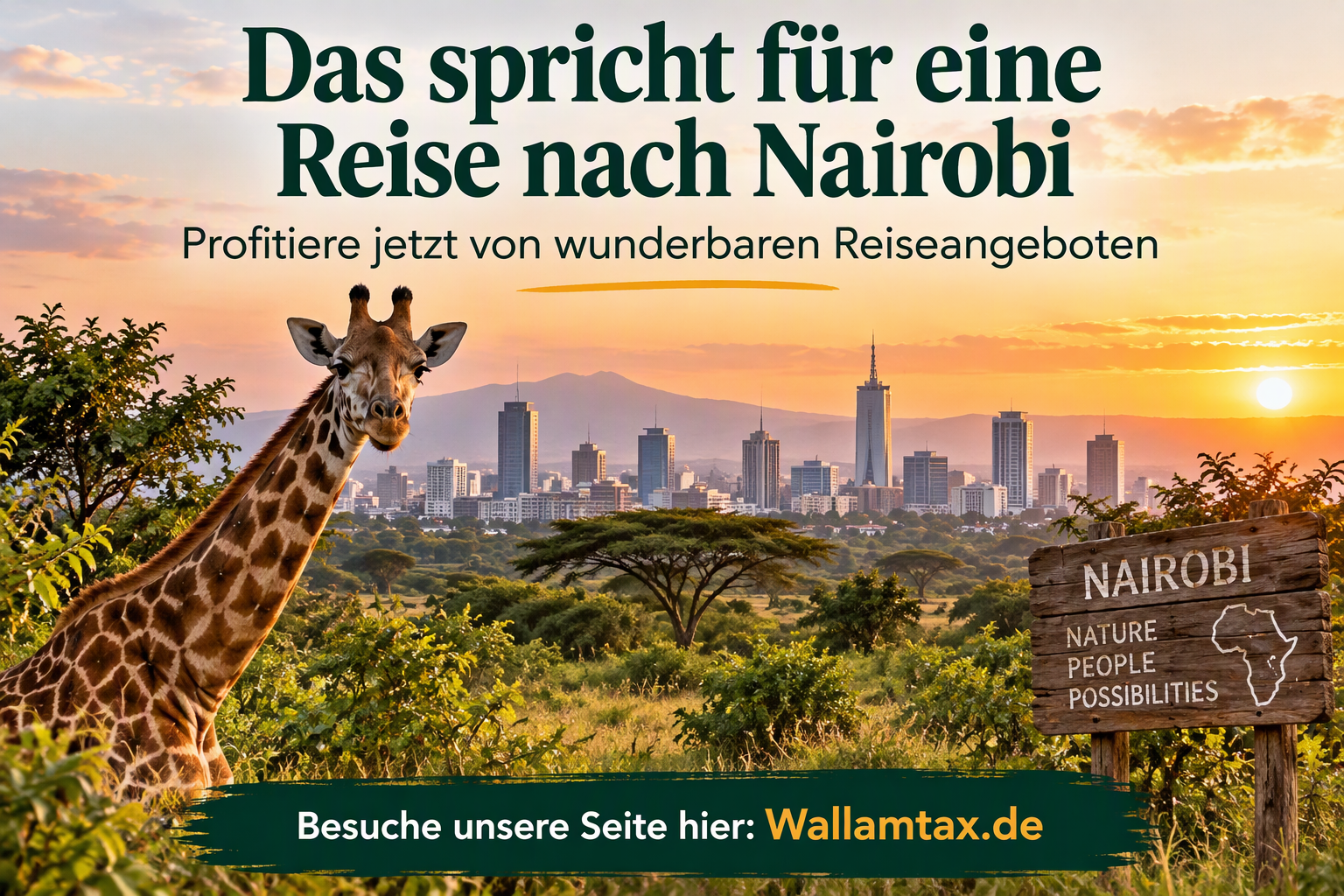 Das spricht für eine Reise nach Nairobi