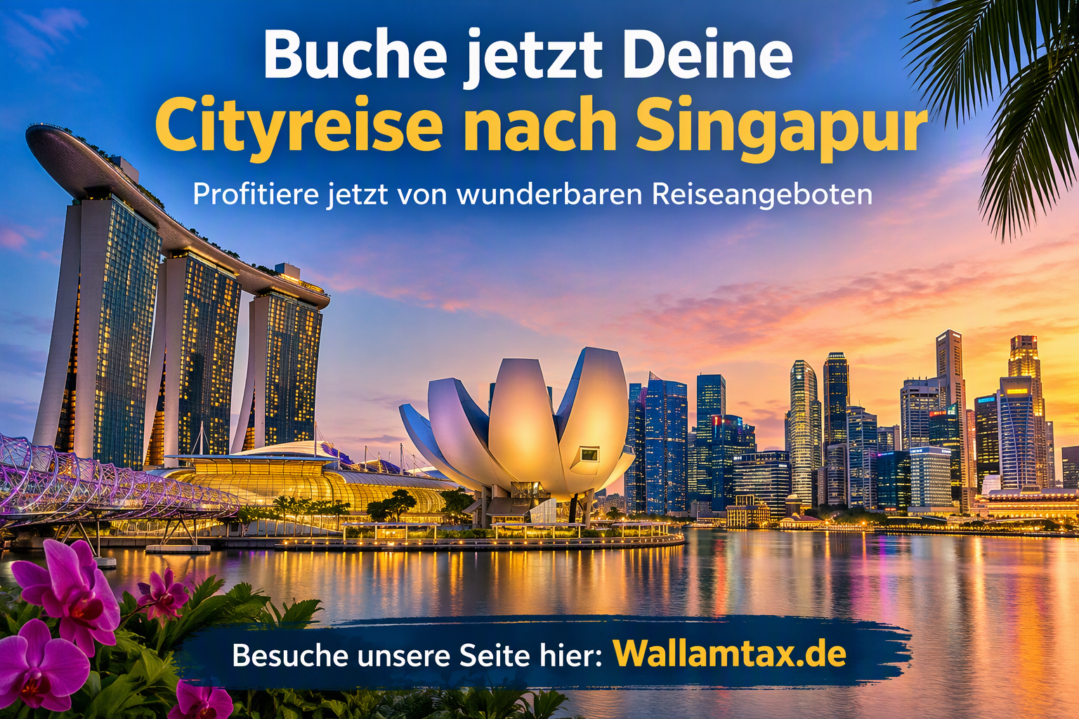 Buche jetzt deine Cityreise nach Singapur