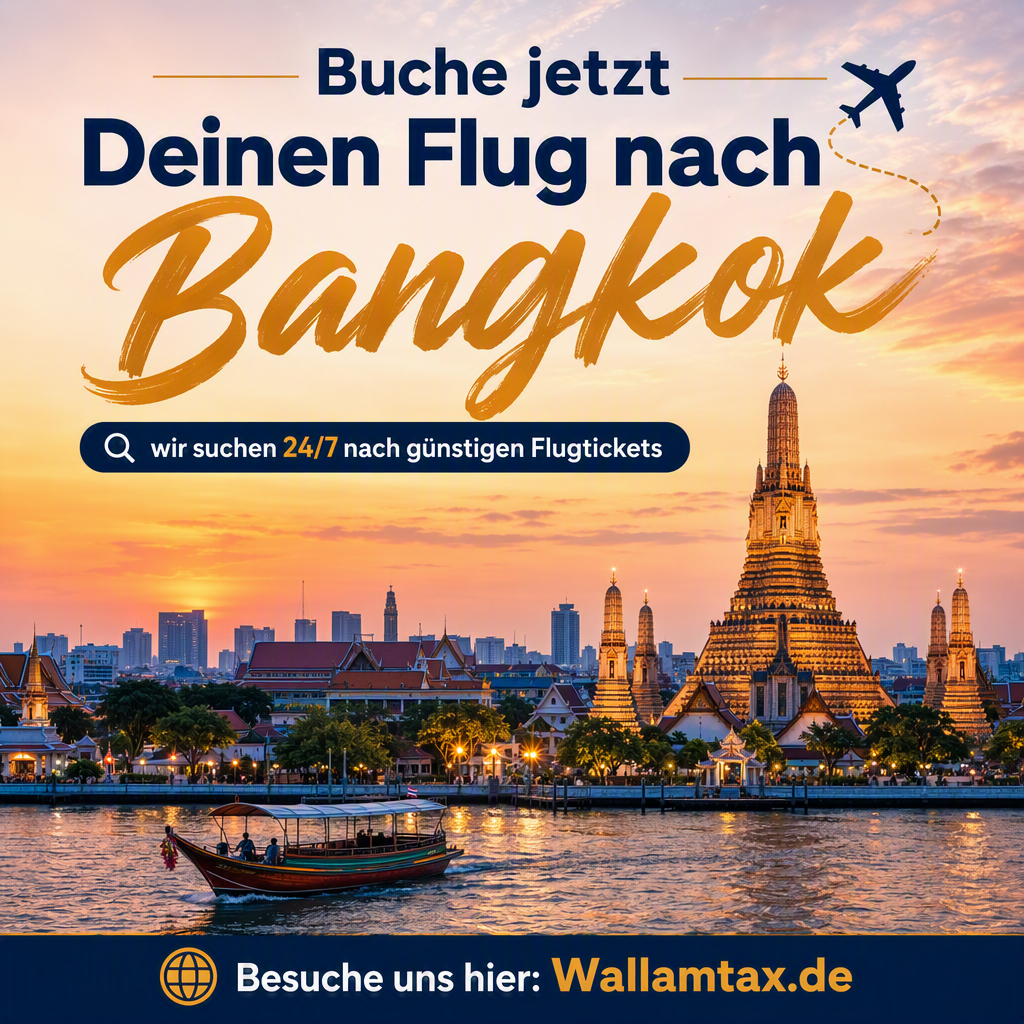 Buche jetzt Deinen Flug nach Bangkok