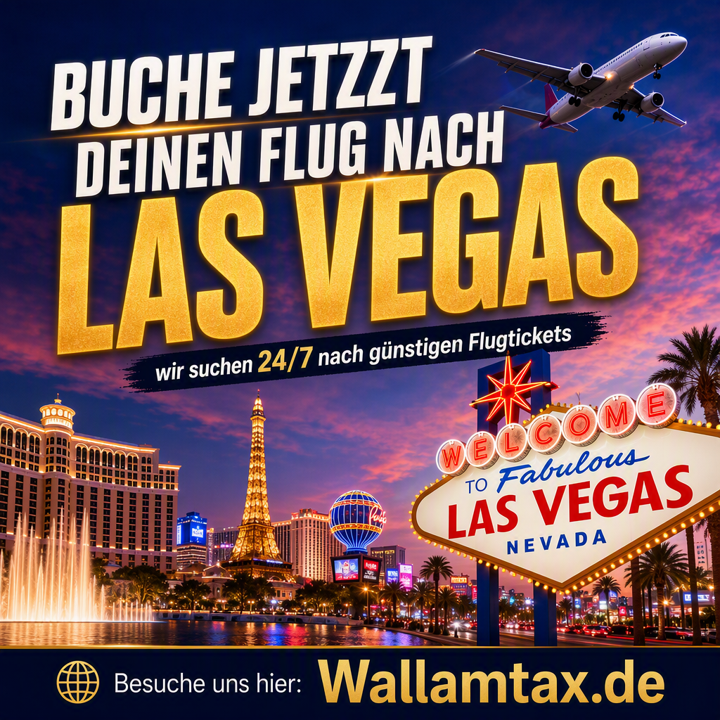 Buche jetzt Deinen Flug nach Las Vegas