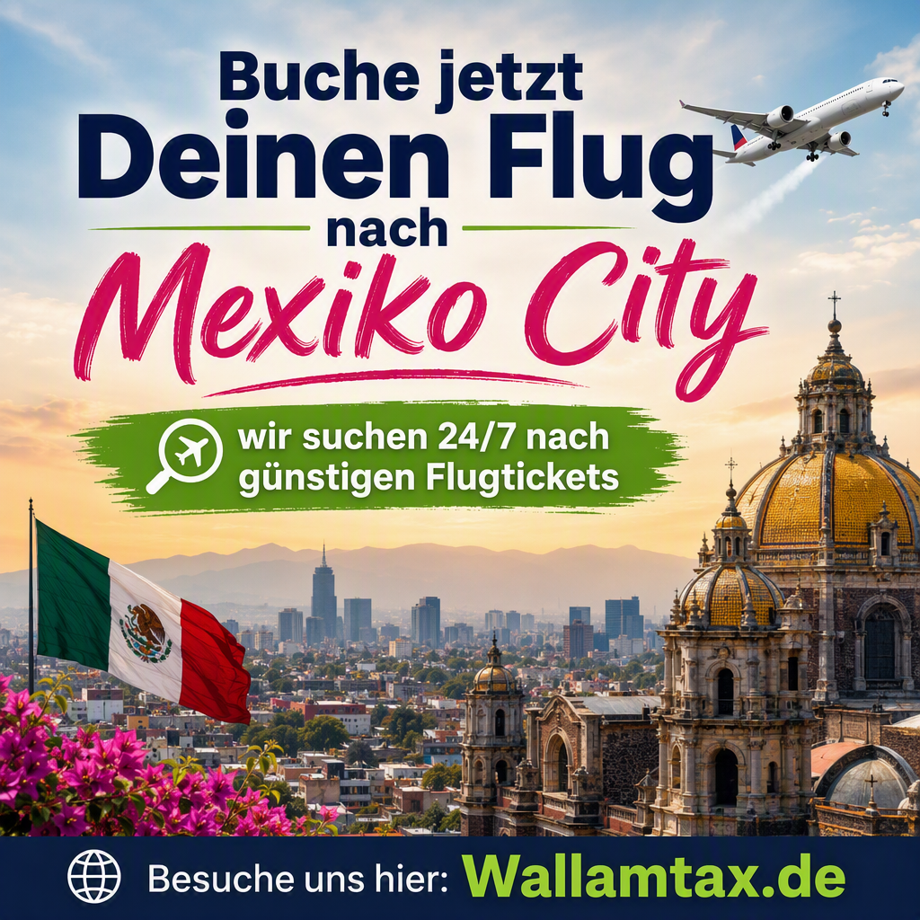 Buche jetzt Deinen Flug nach Mexiko City